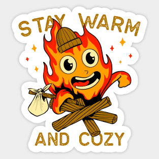 Stay Warm and Cozy Sticker